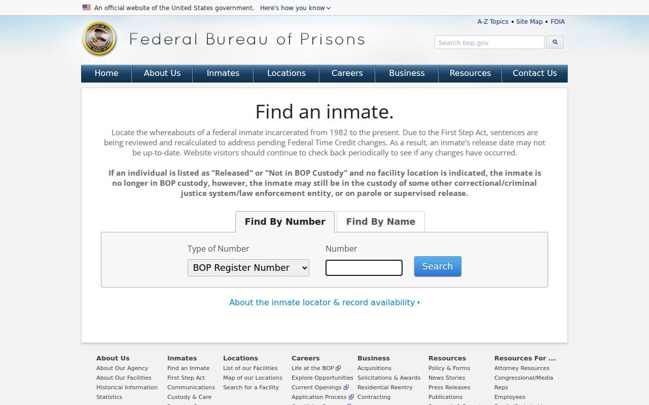 Federal custody locator compared with Martin County arrest records