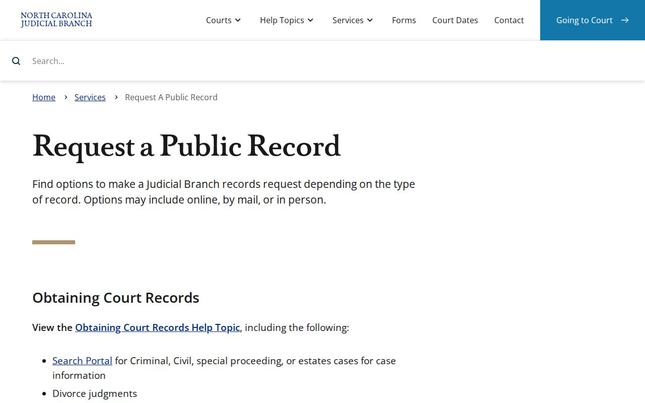 Martin County criminal court judicial records request page