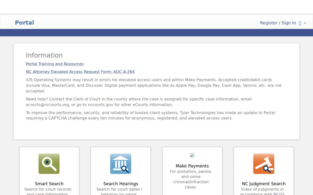 Martin County criminal history eCourts Portal search