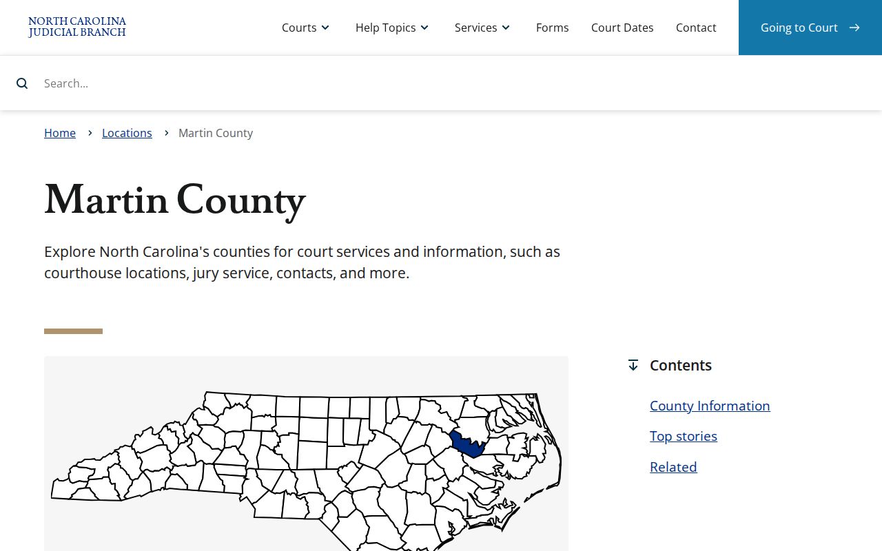 Martin County criminal records official court services